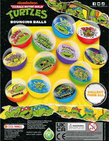 45mm Ninja Turtles Bouncing balls