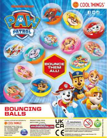 32mm Paw Patrol Bouncing Balls